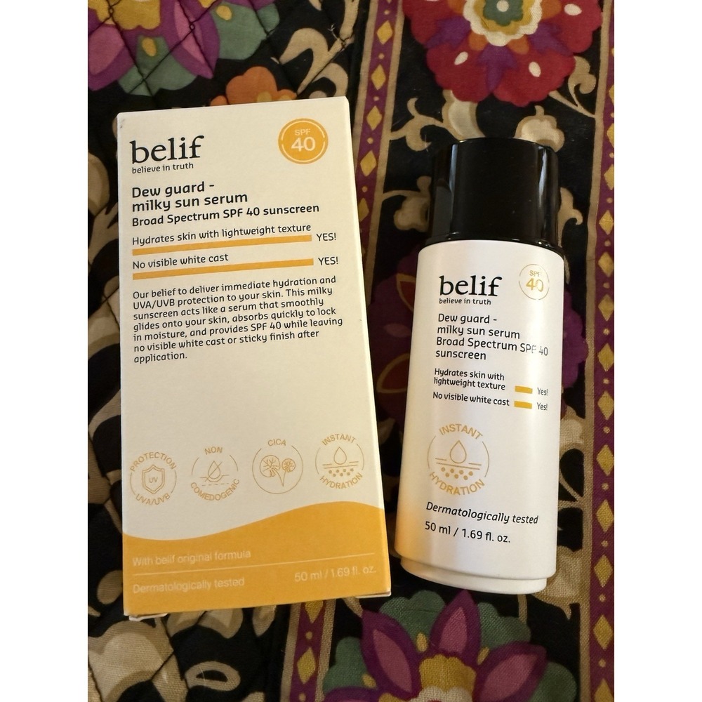 Belif Dew Guard Milky Sun Serum-SPF 40-INSTANT HYDRATION-new in box
